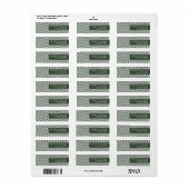 Benutzerdefiniertes minimales modernes Dot-Label (Vorne)