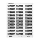 Benutzerdefiniertes minimales modernes Dot-Label (Vorne)
