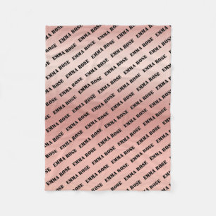 Benutzerdefiniertes minimalistisches Baby-Namen-Wi Fleecedecke