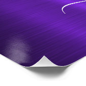 Benutzerdefiniertes minimalistisches Design für in Poster (Ecke)