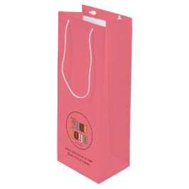 Benutzerdefiniertes Minimalistisches Firmenlogo Geschenktüte Für Weinflaschen