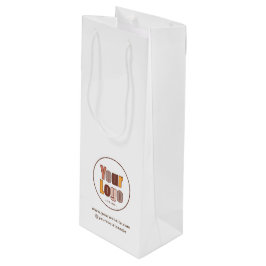 Benutzerdefiniertes Minimalistisches Firmenlogo Geschenktüte Für Weinflaschen