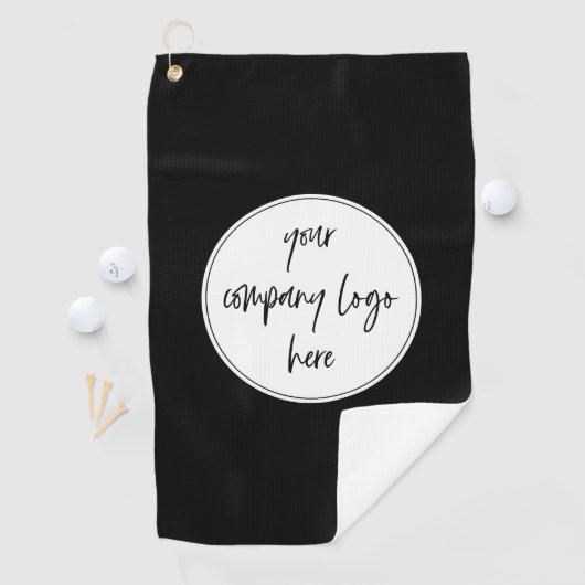 Benutzerdefiniertes Minimalistisches Firmenlogo Golfhandtuch (Insitu)