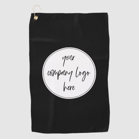 Benutzerdefiniertes Minimalistisches Firmenlogo Golfhandtuch (Vorderseite)
