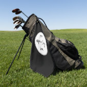 Benutzerdefiniertes Minimalistisches Firmenlogo Golfhandtuch (Gras)