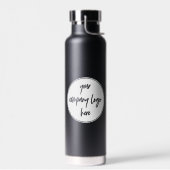 Benutzerdefiniertes Minimalistisches Firmenlogo Trinkflasche (Links)