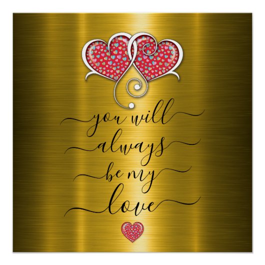 Benutzerdefiniertes Minimalistisches Interlocking- Poster (Vorderseite)