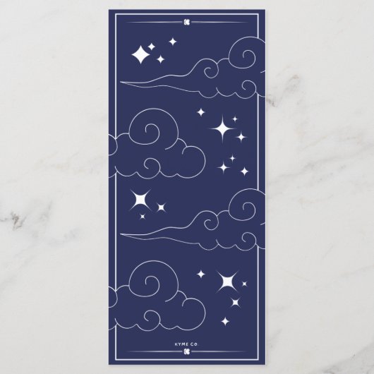 Benutzerdefiniertes Minimalistisches Lesezeichen - (Rückseite)