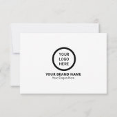 Benutzerdefiniertes Minimalistisches, modernes Mar Dankeskarte (Rückseite)