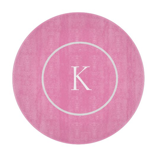 Benutzerdefiniertes minimalistisches Monogramm Schneidebrett (Vorderseite)