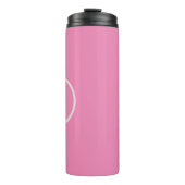 Benutzerdefiniertes minimalistisches Monogramm Thermosbecher (Vorderseite)