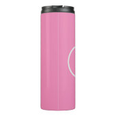 Benutzerdefiniertes minimalistisches Monogramm Thermosbecher (Rückseite)