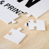 Benutzerdefiniertes minimalistisches personalisier puzzle (Seite)