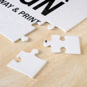 Benutzerdefiniertes minimalistisches personalisier puzzle (Seite)