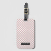 Benutzerdefiniertes Minimalistisches rosa Farbmust Gepäckanhänger (Vorderseite Vertikal)