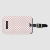 Benutzerdefiniertes Minimalistisches rosa Farbmust Gepäckanhänger (Vorderseite (Horizontal))