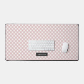 Benutzerdefiniertes Minimalistisches rosa Farbmust Schreibtischunterlage (Tastatur & Maus)