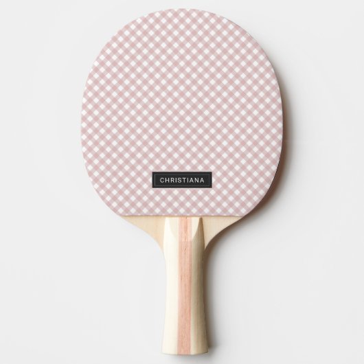 Benutzerdefiniertes Minimalistisches rosa Farbmust Tischtennis Schläger (Vorderseite)