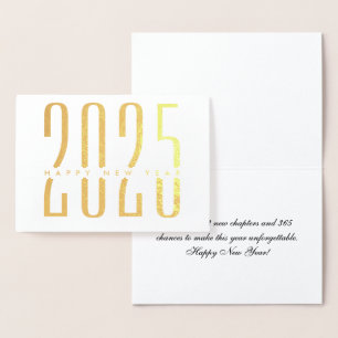 Benutzerdefiniertes Minimalistisches und Elegantes Folienkarte