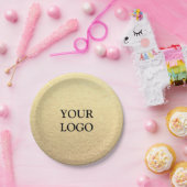 Benutzerdefiniertes Minimalistisches Unternehmen I Pappteller (Party)