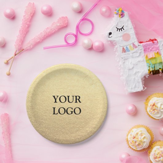 Benutzerdefiniertes Minimalistisches Unternehmen I Pappteller (Party)