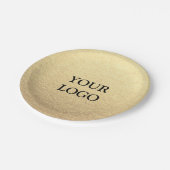 Benutzerdefiniertes Minimalistisches Unternehmen I Pappteller (Schrägansicht)