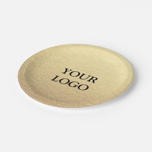 Benutzerdefiniertes Minimalistisches Unternehmen I Pappteller (Schrägansicht)