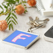 Benutzerdefiniertes Mit Monogramm F-Schlüsselanhän Schlüsselanhänger (Seite)