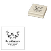 Benutzerdefiniertes Mit Monogramm Feld gibt die Br Gummistempel (Stempel)