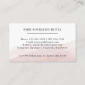 Benutzerdefiniertes Mit Monogramm Schwarz-Weiß-Ros Visitenkarte (Rückseite)