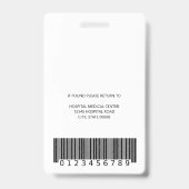 Benutzerdefiniertes Mitarbeiter-Foto-ID-Logo Rot Ausweis (Back)