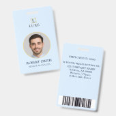 Benutzerdefiniertes Mitarbeiter-ID-Abzeichen mit F Ausweis (Front & Back)