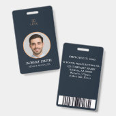 Benutzerdefiniertes Mitarbeiter-ID-Abzeichen mit F Ausweis (Front & Back)