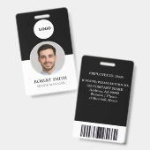 Benutzerdefiniertes Mitarbeiter-ID-Abzeichen mit F Ausweis (Front & Back)