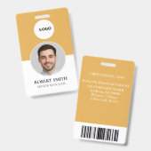 Benutzerdefiniertes Mitarbeiter-ID-Abzeichen mit F Ausweis (Front & Back)