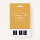 Benutzerdefiniertes Mitarbeiter-ID-Abzeichen mit F Ausweis (Rückseite)