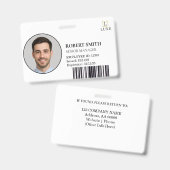 Benutzerdefiniertes Mitarbeiter-ID-Abzeichen mit F Ausweis (Front & Back)