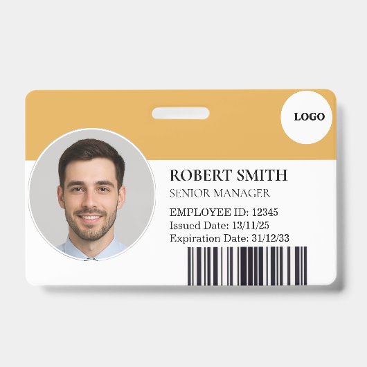 Benutzerdefiniertes Mitarbeiter-ID-Abzeichen mit F Ausweis (Front)