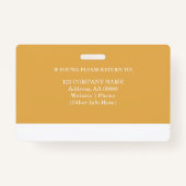 Benutzerdefiniertes Mitarbeiter-ID-Abzeichen mit F Ausweis (Rückseite)