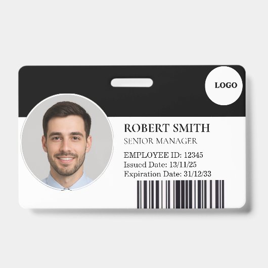 Benutzerdefiniertes Mitarbeiter-ID-Abzeichen mit F Ausweis (Front)