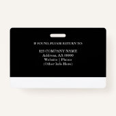 Benutzerdefiniertes Mitarbeiter-ID-Abzeichen mit F Ausweis (Rückseite)