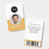 Benutzerdefiniertes Mitarbeiter-ID-Abzeichen mit F Ausweis (Front & Back)