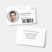 Benutzerdefiniertes Mitarbeiter-ID-Abzeichen mit F Ausweis (Front & Back)