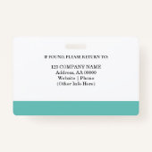 Benutzerdefiniertes Mitarbeiter-ID-Abzeichen mit F Ausweis (Rückseite)