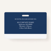 Benutzerdefiniertes Mitarbeiter-ID-Abzeichen mit F Ausweis (Rückseite)