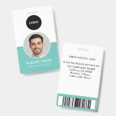 Benutzerdefiniertes Mitarbeiter-ID-Abzeichen mit F Ausweis (Front & Back)