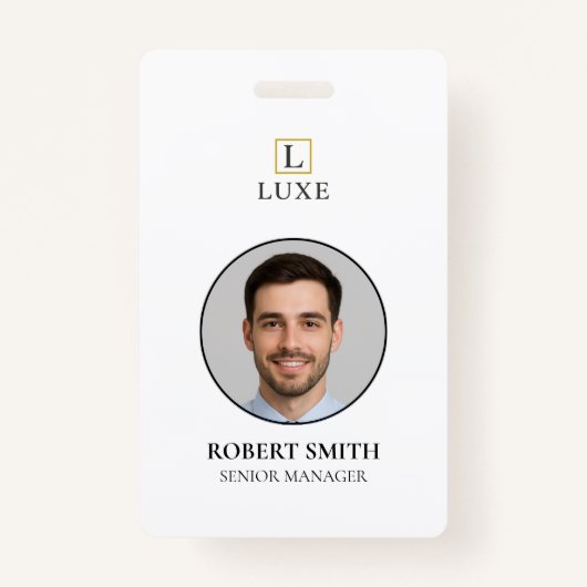 Benutzerdefiniertes Mitarbeiter-ID-Abzeichen mit F Ausweis (Vorderseite)