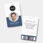 Benutzerdefiniertes Mitarbeiter-ID-Abzeichen mit F Ausweis (Front & Back)