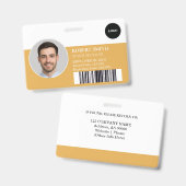 Benutzerdefiniertes Mitarbeiter-ID-Abzeichen mit F Ausweis (Front & Back)