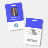 Benutzerdefiniertes Mitarbeiter-ID-Abzeichen - Nam Ausweis (Vorder- & Rückseite)